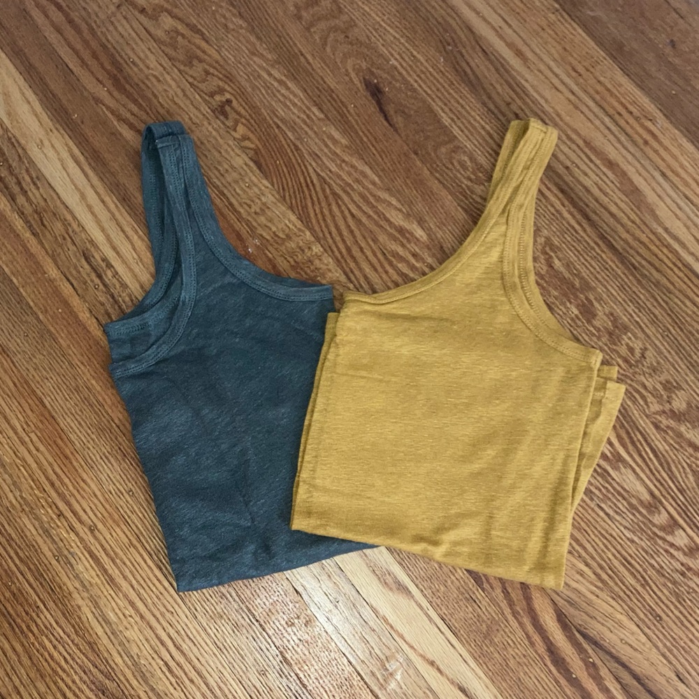 2 Jcrew linen tanks